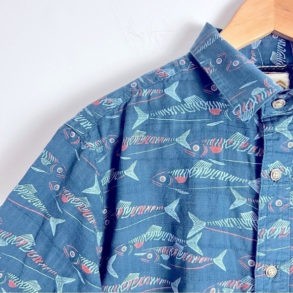 Solaris Outdoor Men's Cotton Fish Novelty Print Casual Shirt Outdoors Adventure - Picture 3 of 13
